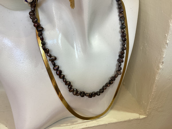 Gold flat chain