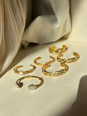 Arena Steel Gold Gem Bracelet