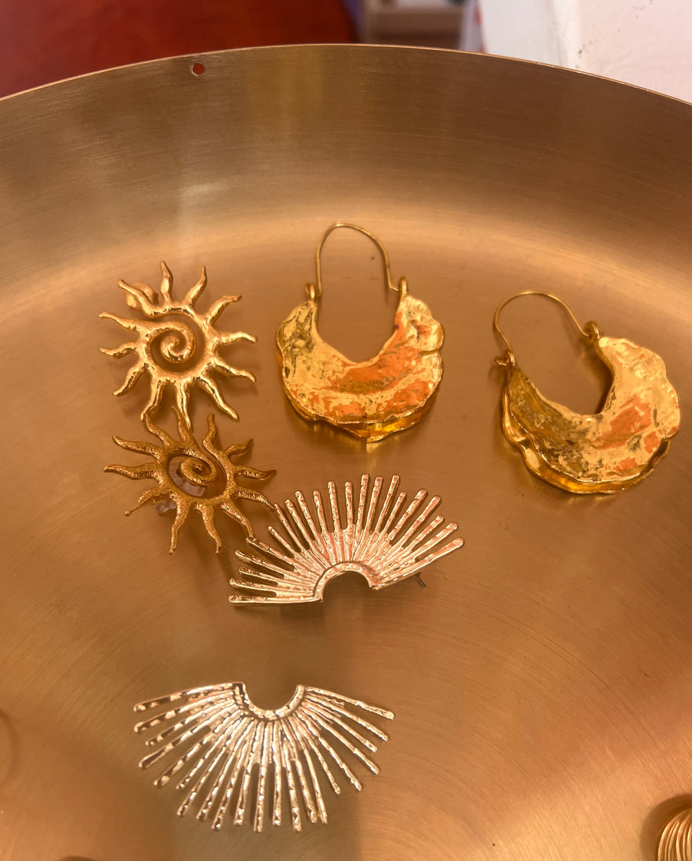 Arena Large Steel Earrings