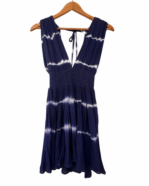 Thalia Indigo Shibori Mini Dress